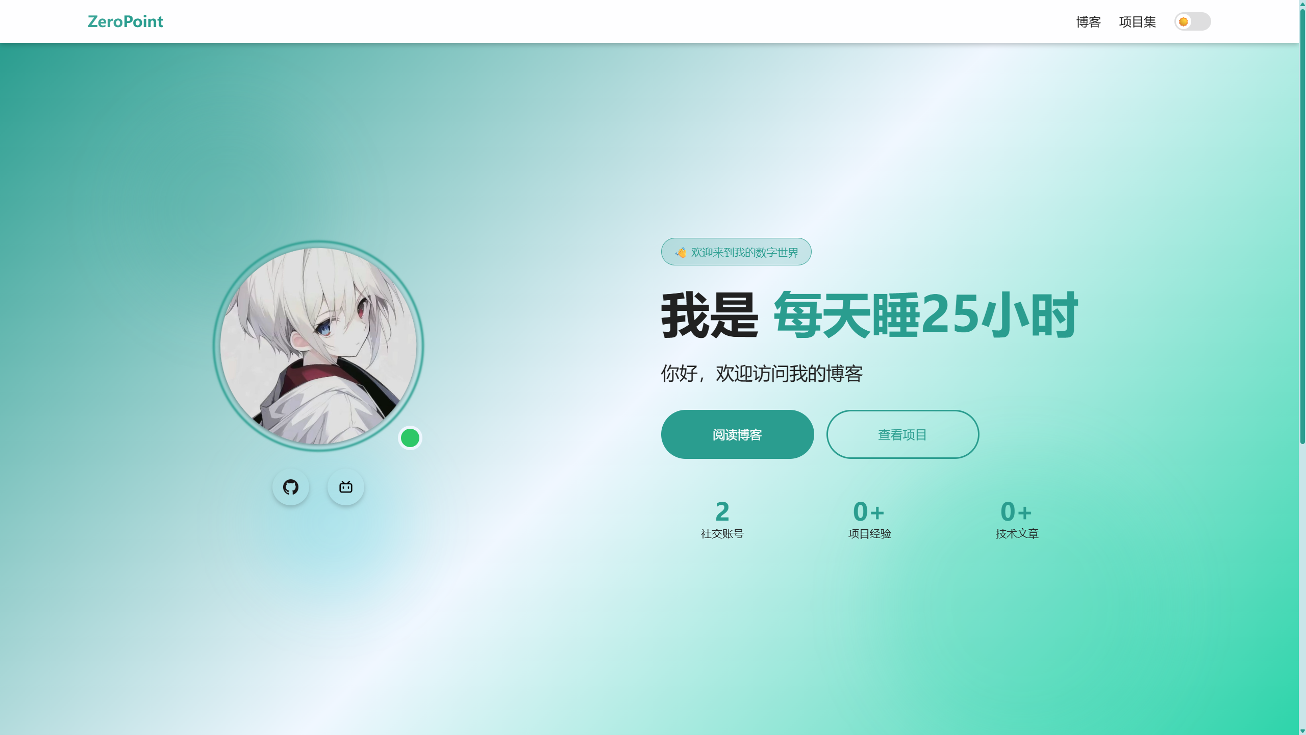 关于我的个人博客 - ZeroPoint